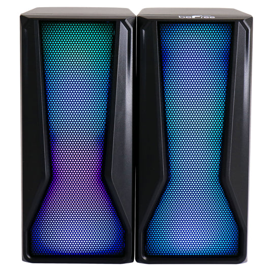 beFree Sound Color LED Dual Gaming Speakers