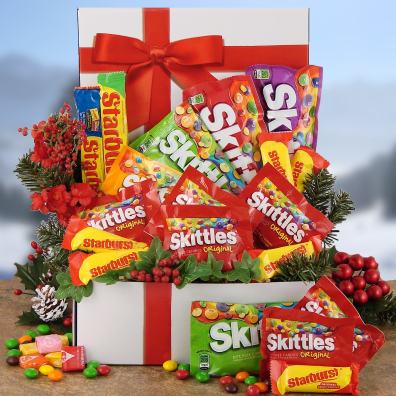 Screaming Skittles Christmas Care Package